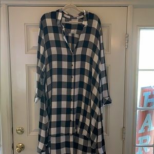 Ladies Shirt Dress, Size XL